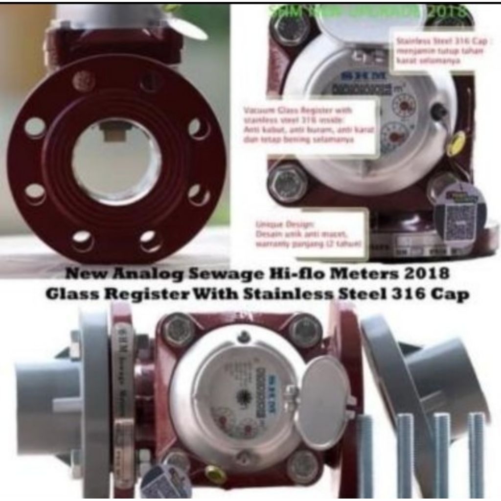 FLOW METER SHM 2" AIR LIMBAH/ FLOW METER AIR KOTOR