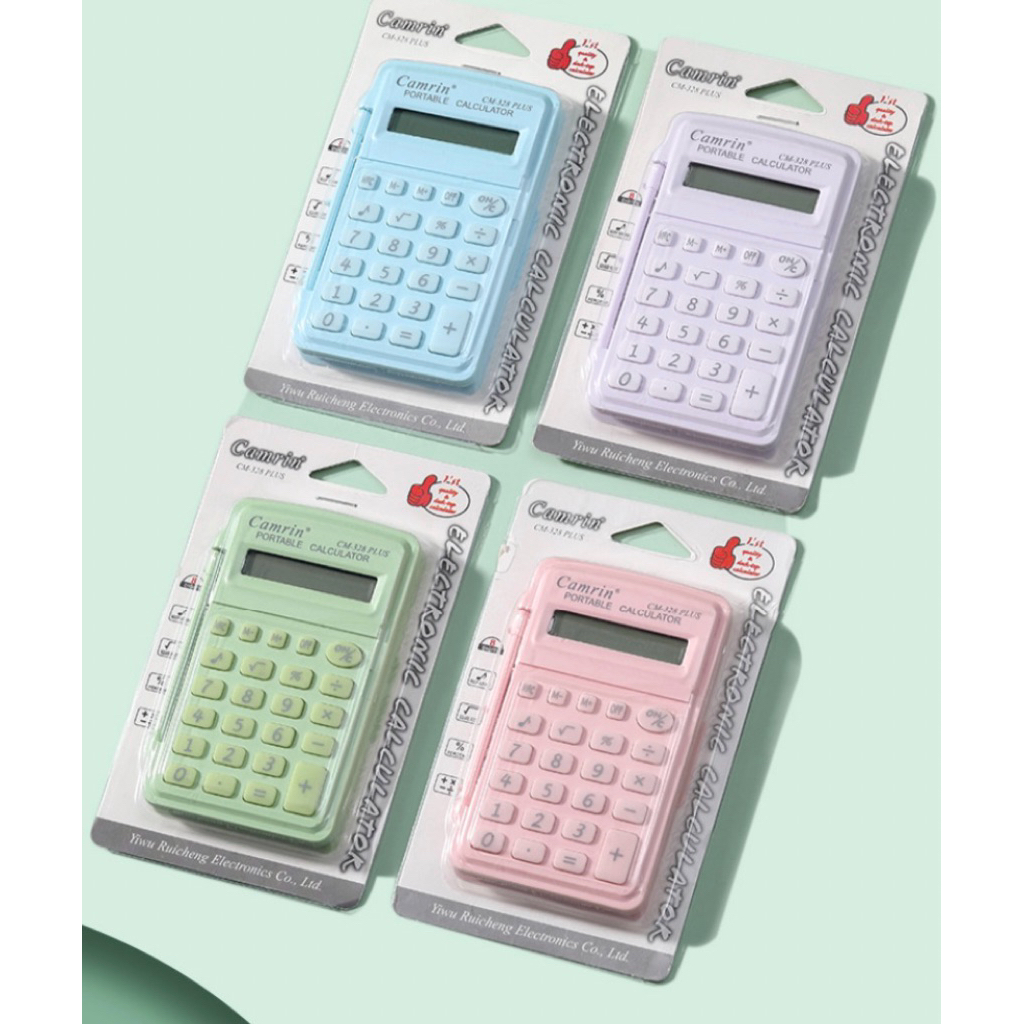 

Kalkulator Flip Cover Pastel Camrin CM-328 PLUS | Kalkulator Mini Aesthetic Tutup | Kalkulator Pelajar Mahasiswa Kantor