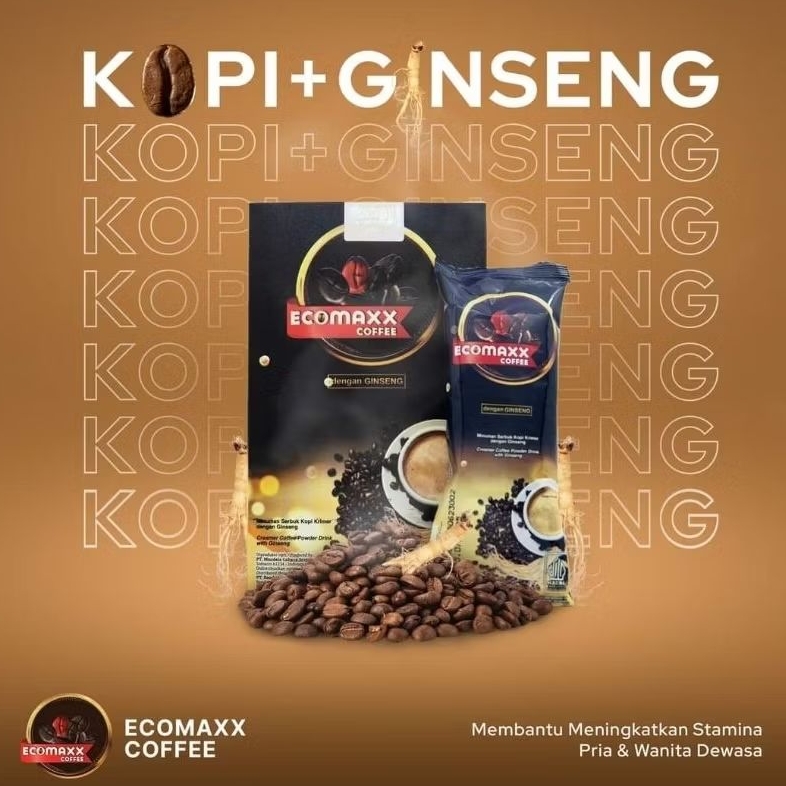 

Ecomaxx coffee original 100% kemasan terbaru