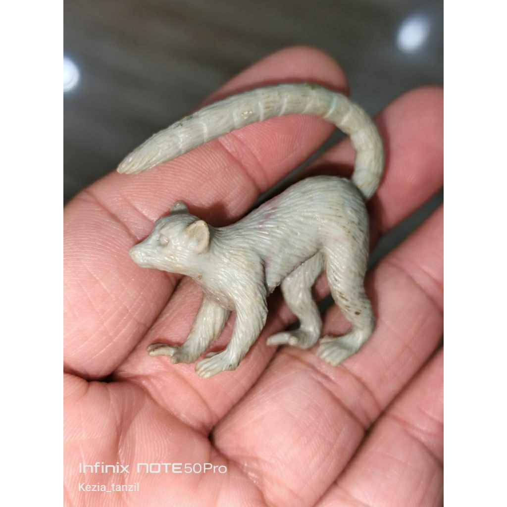 JUALAN HEWAN KARET TUPAI KUKANG BINATANG ANIMAL KARET PADAT CHIPMUNK CHIPMUNKS  EKOR PANJANG ALBINO 