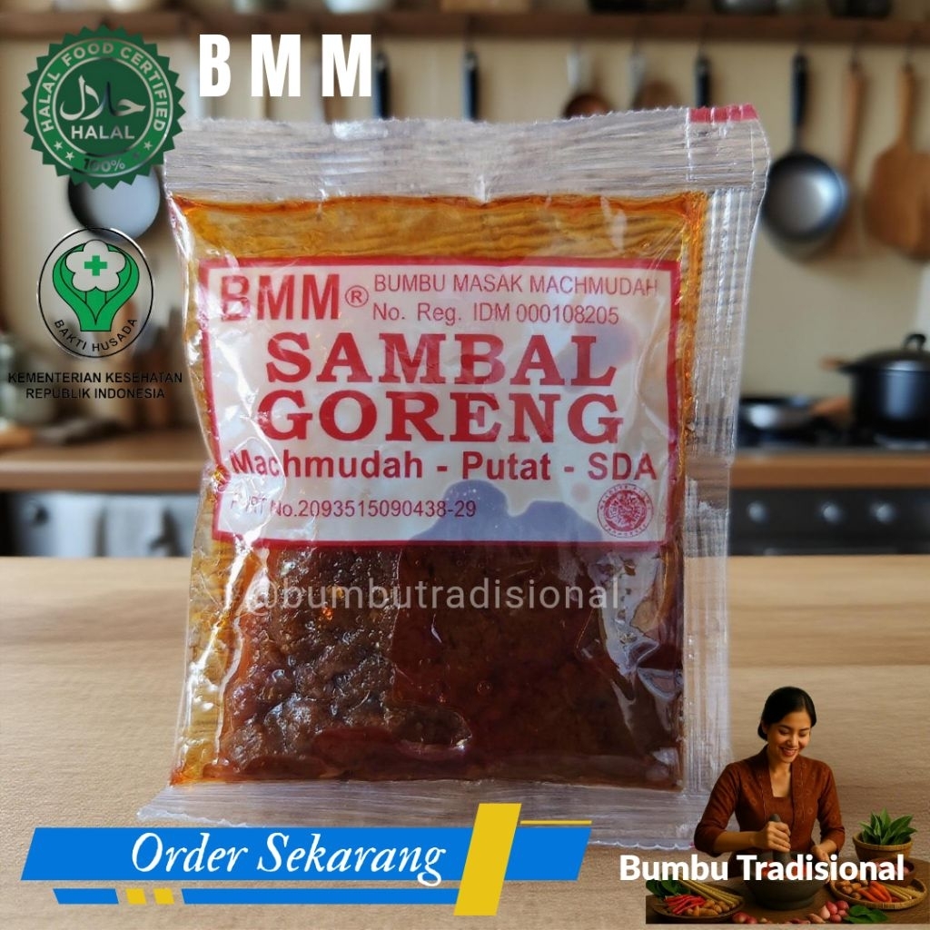 

BMM - BUMBU SAMBAL GORENG - BUMBU MASAK MACHMUDAH - BUMBU MASAK INSTAN