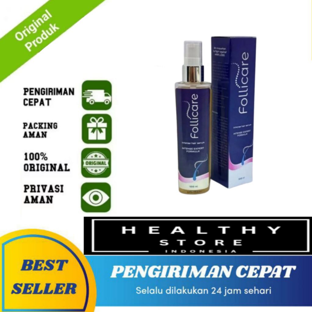 ( TERLARIS ) Follicare Hair Serum Asli Obat Penumbuh Rambut Atasi Kebotakan Dan Rontok 100ml