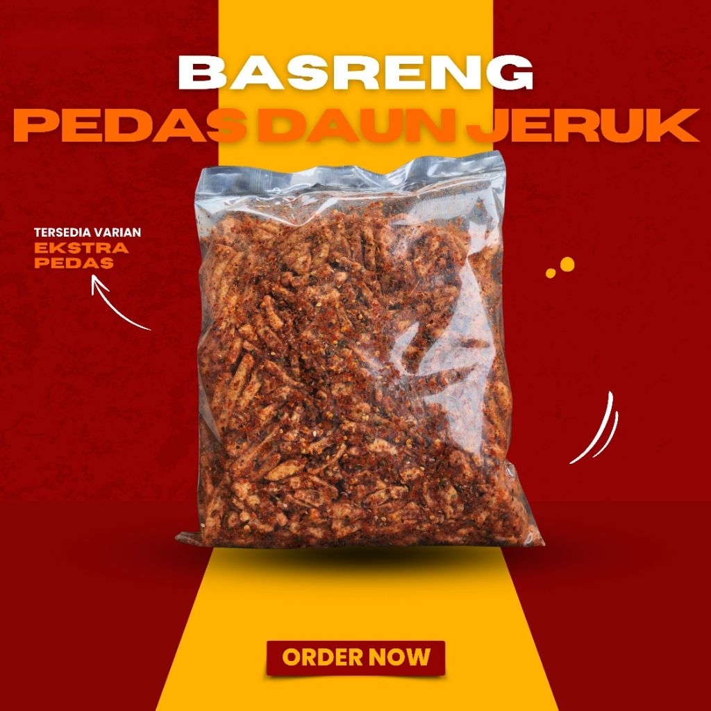 

BASRENG PEDAS VIRAL DAUN JERUK 500G RASA ORIGINAL DAUN JERUK PEDAS EXTRA PEDAS CEMILAN VIRAL GRATIS ONGKIR
