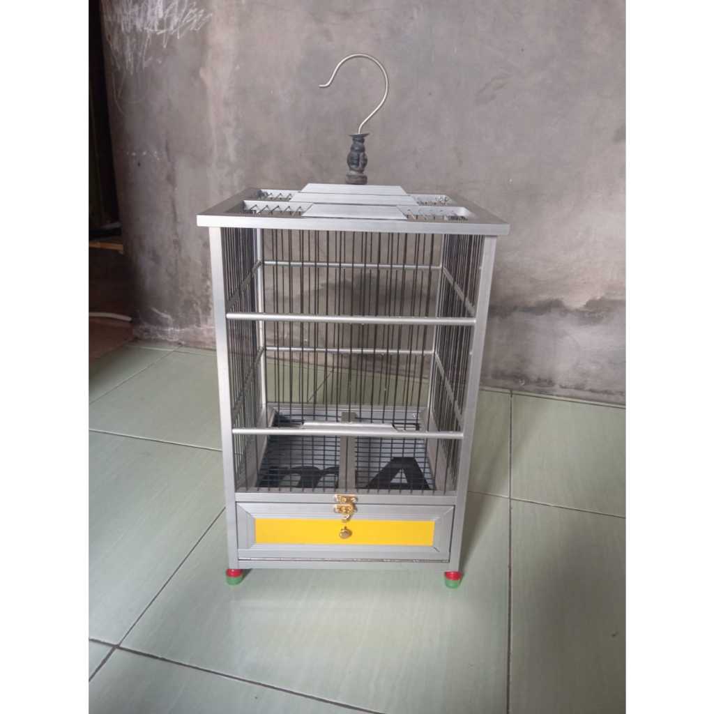 sangkar burung alumunium minimalis