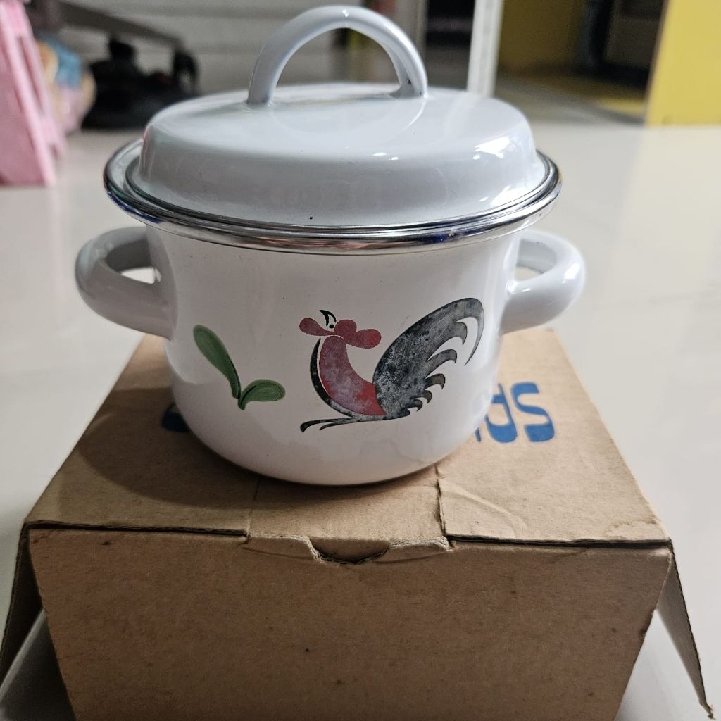 Panci enamel KIG 12cm Ayam jago