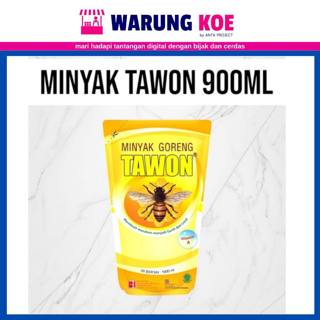 

MINYAK GORENG TAWON 900 ML