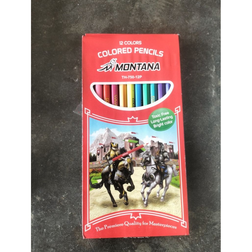 

Clear Kayu Pensil Warna 12 Warna Panjang Montana