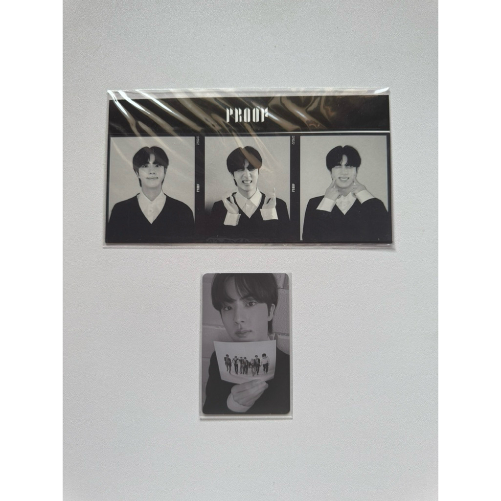 BTS PROOF PHOTOCARD AND TRIPTYCH JIN
