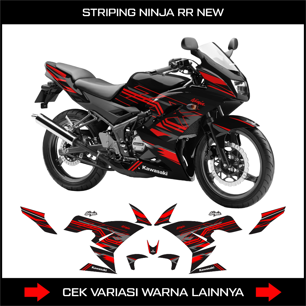 STRIPING NINJA RR 150 SE 2015/DECAL STICKER VARIASI KAWASAKI NINJA 150 RR SE
