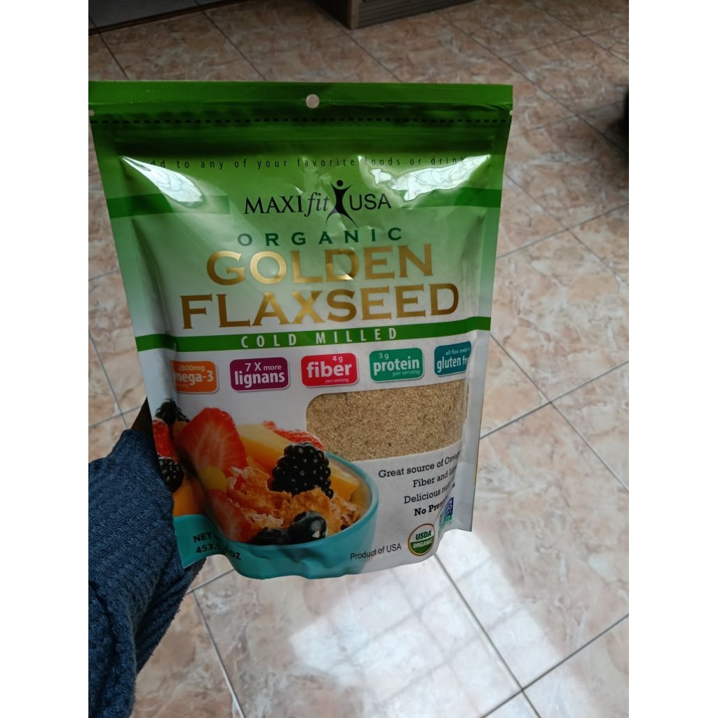 

organic golden flaxseed cold milled 453.5gr