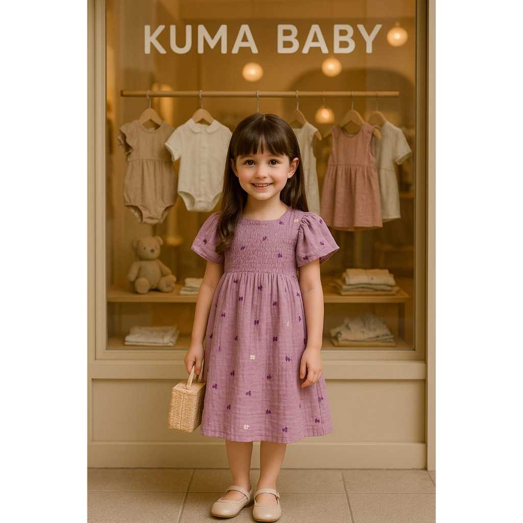 Dress smoke anak perempuan