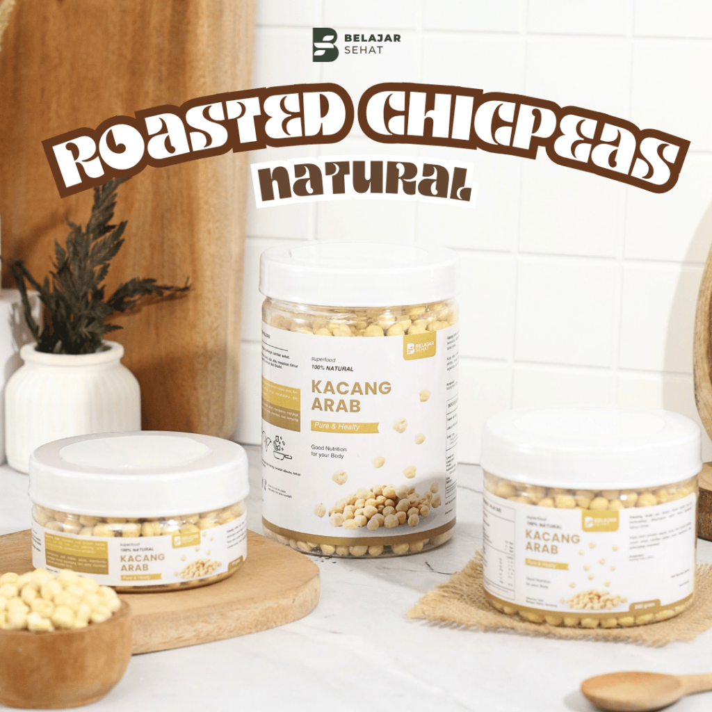 

Kacang Arab Premium Panggang Renyah & Gurih Original 100% Roasted Chickpeas Asli