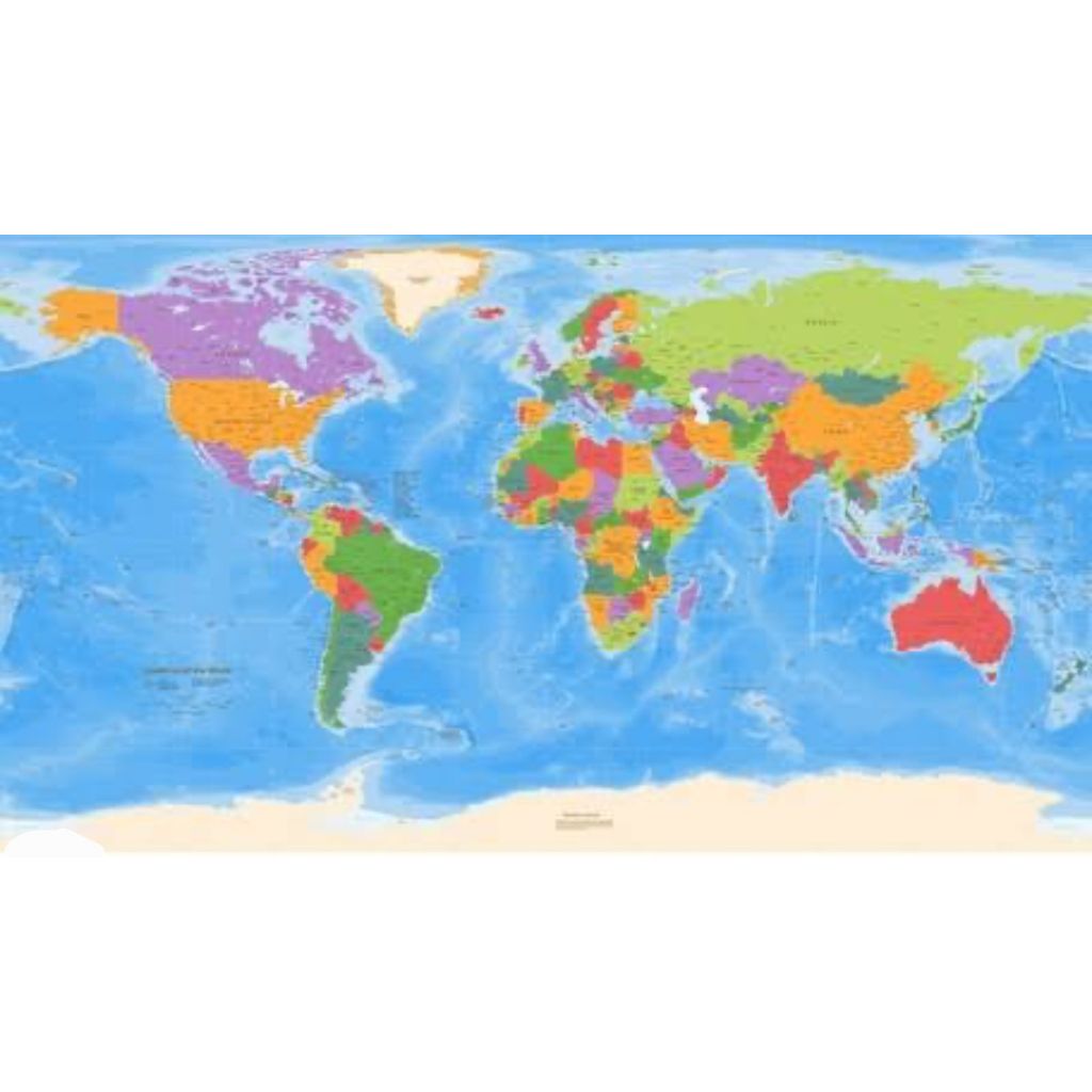 

peta dunia pajangan dinding peta indonesia edukasi peta belajar anak