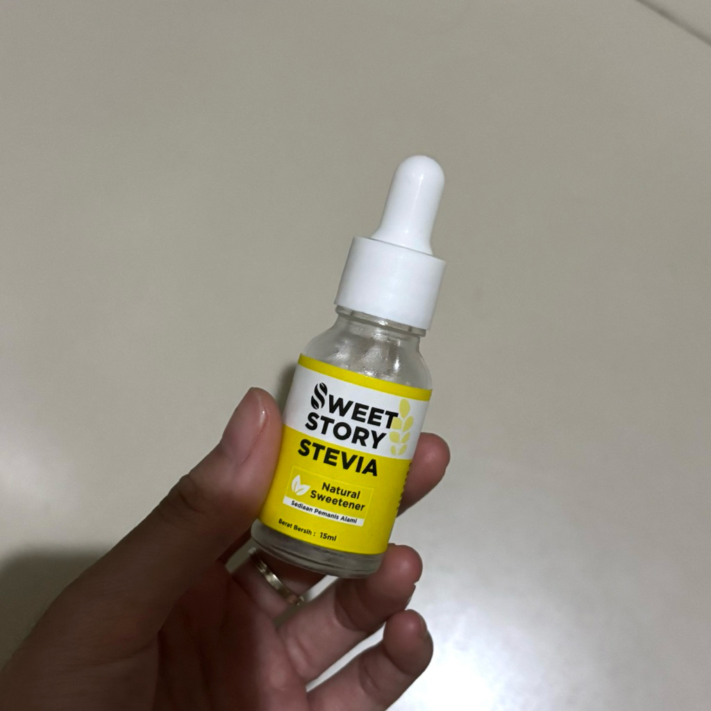 

PRELOVED Sweet Story Stevia Cair 15 ml Pemanis Alami Pengganti Gula 0 Kalori 0 Gula