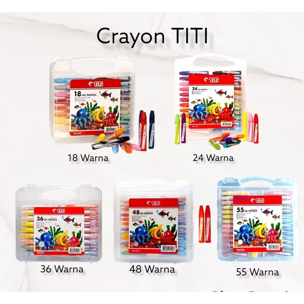

oil pastel crayon minyak krayon titi (12,18,24,36,48,55,72 warna)