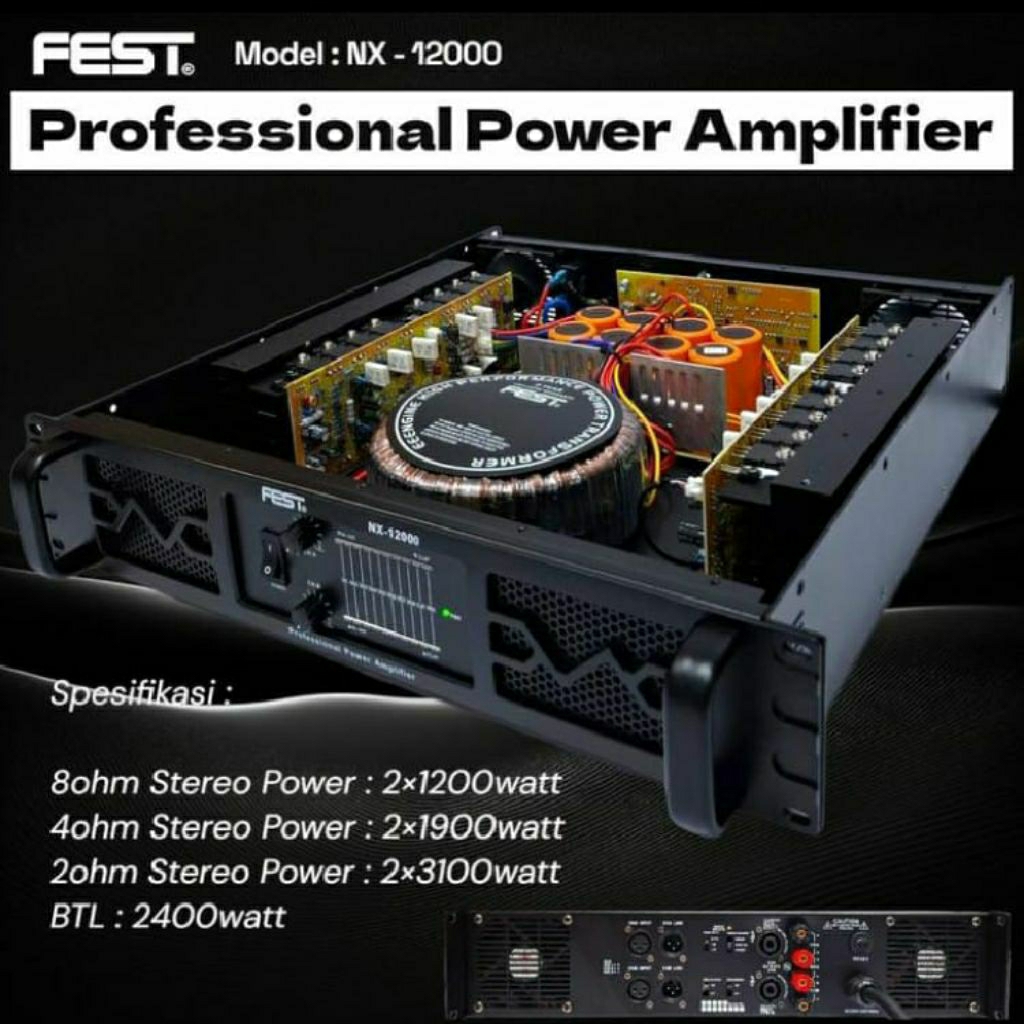 Power amplifier Fest NX 12000 Original class H NX-12000