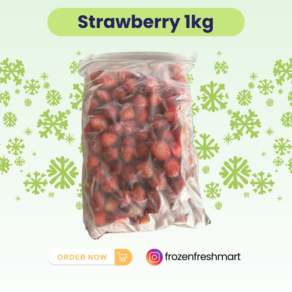 

Strawberry Frozen 1kg, Buah Beku // Strawberry IQF 1 kg