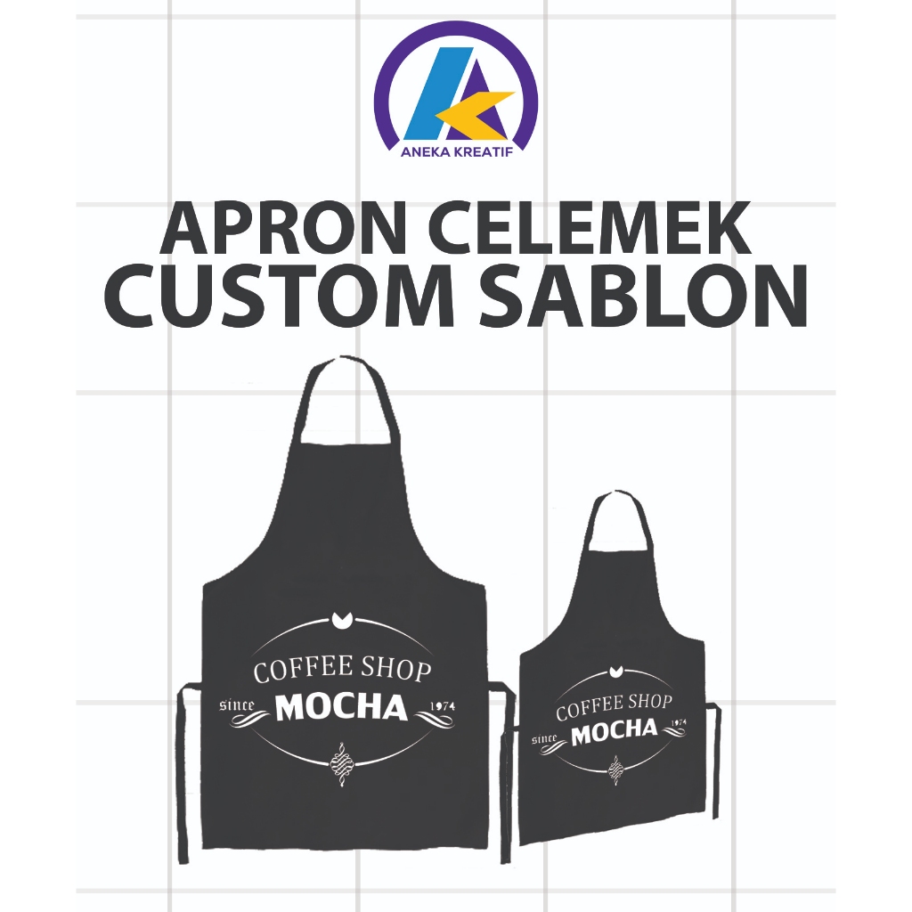 APRON CELEMEK CUSTOM SABLON