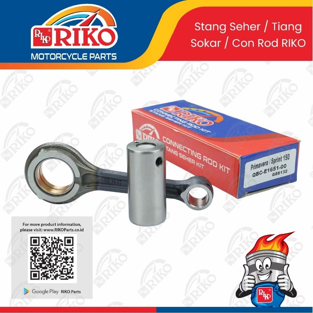 (100 % ORISINIL RIKO ) STANG SEHER VESPA PRIMAVERA SPRINT 150 LXV  LX S STANG SEHER VESPA MATICI SPR