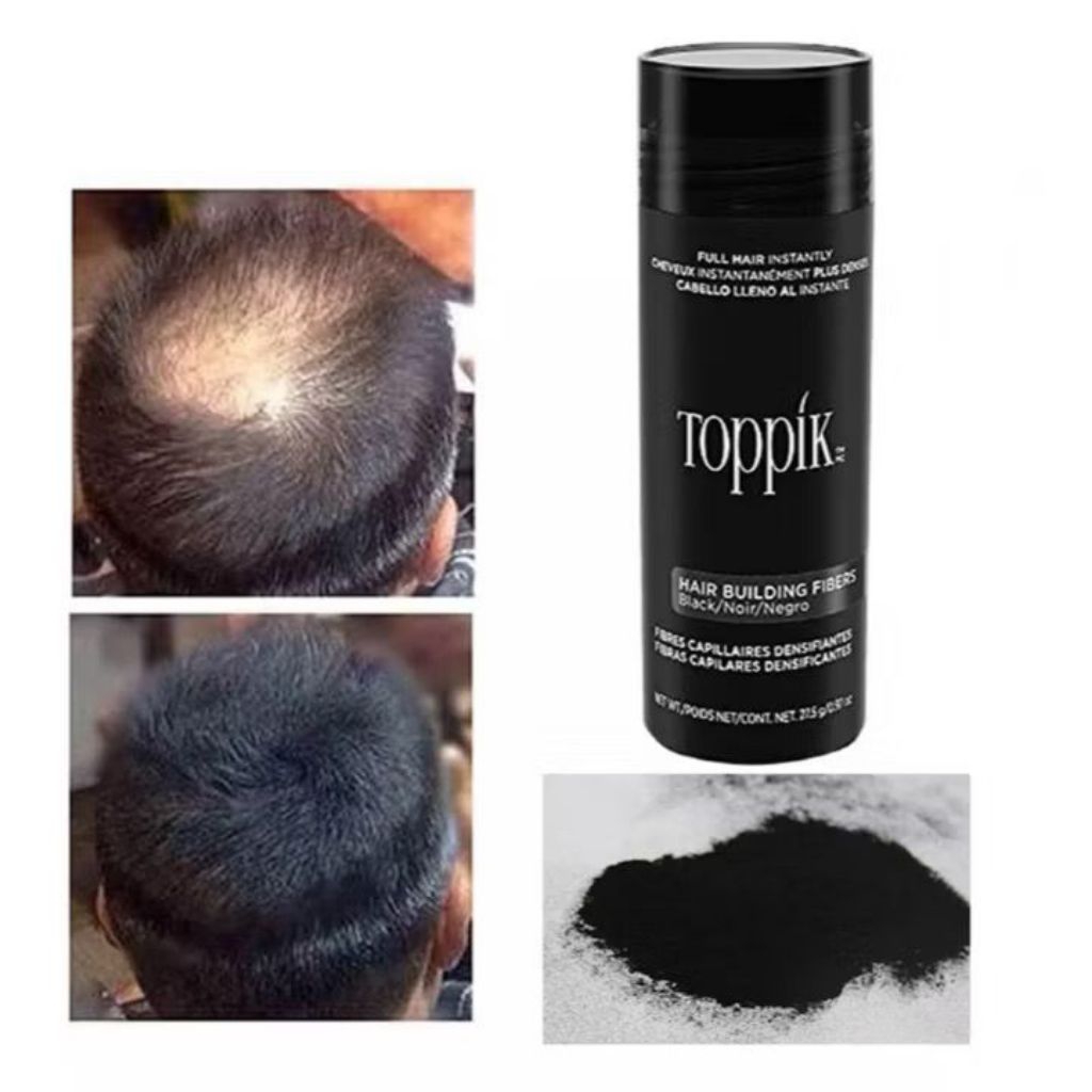 Toppik Hair fiber Penebal Rambut Instan Rambut Tebal Alami, penutup rambut botak seperti caboki ramb