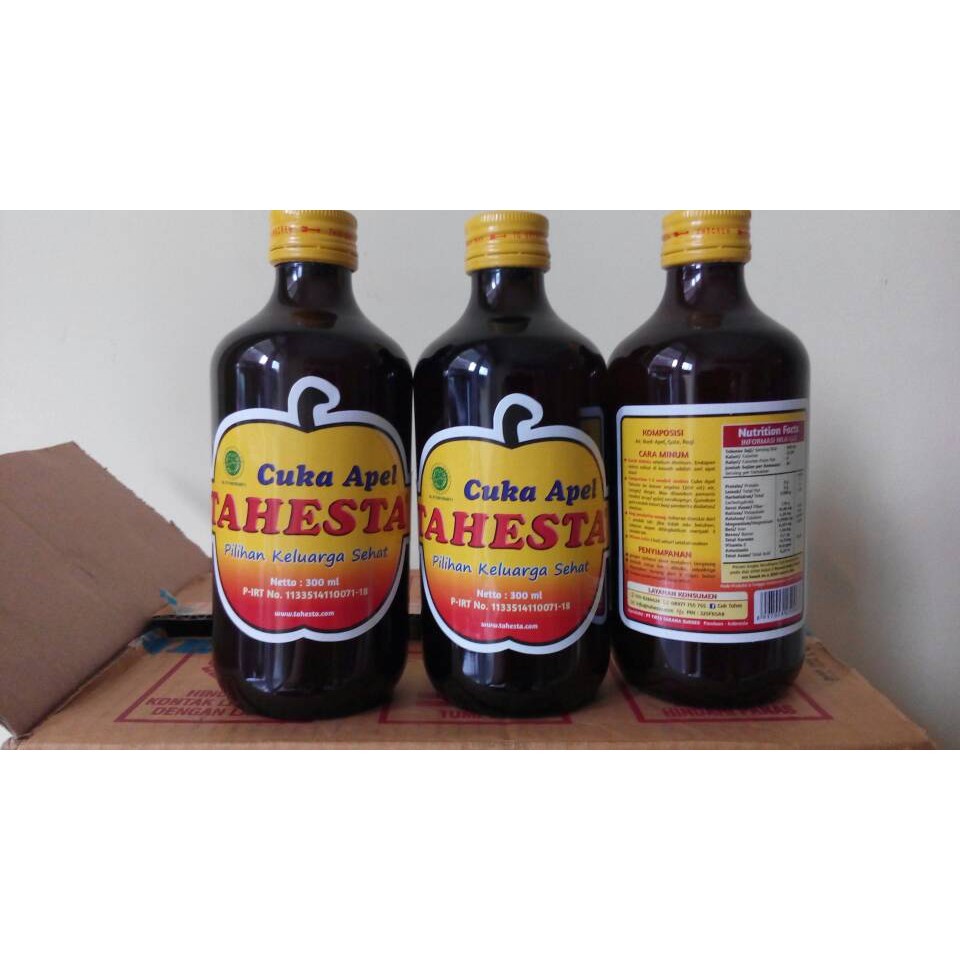 

Tahesta Cuka Apel 300 ml | Cuka Apel Tahesta 320 ml Asli & Original | Cuka Apel Tahesta | Untuk Gangguan Pencernaan | Menjaga Kesehatan Jantung