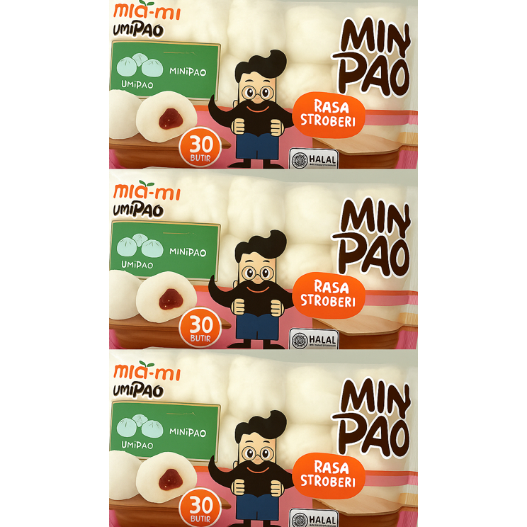 

UMIPAO Mini Pao Rasa Stroberi – Isi 30 Butir | Halal & Lembut Banget!