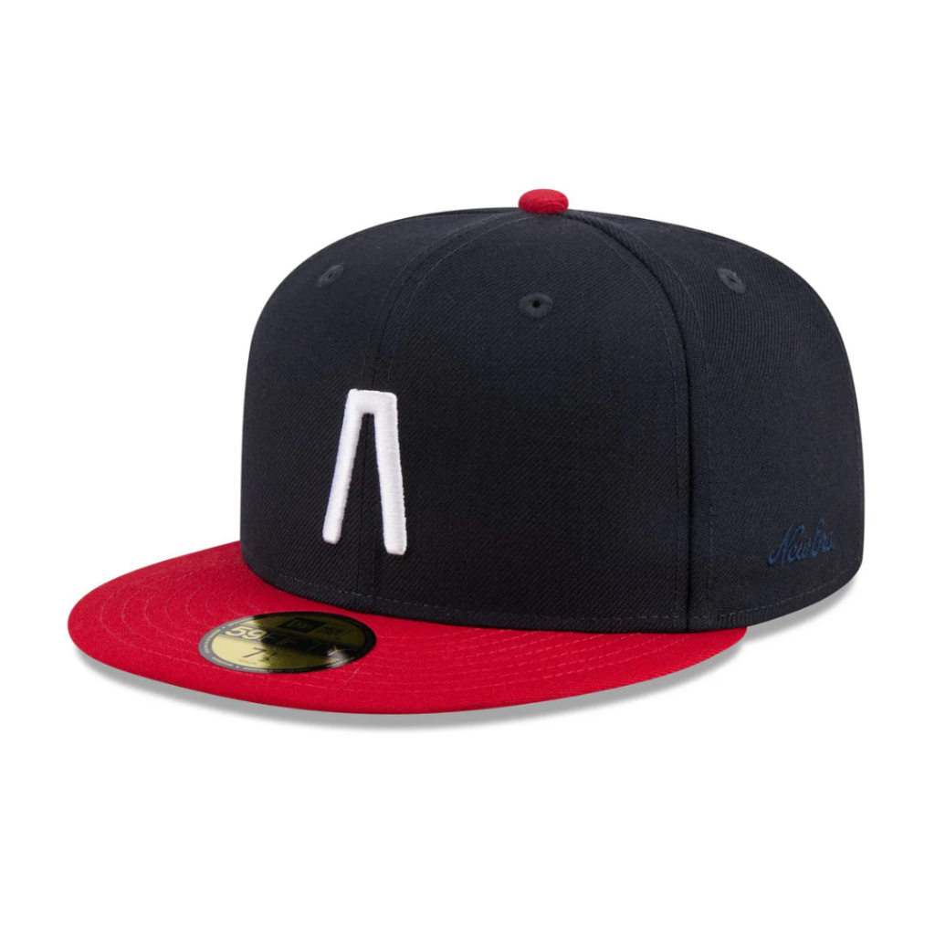 Topi Fear of God (FOG) x New Era 59Fifty MLB Generic Logo Navy Red Fitted Cap