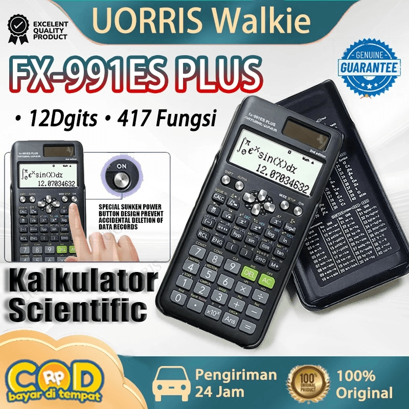 

Kalkulator Scientific ilmiah FX-991ES-Plus/FX-991EX Kalkulator Scientific Calculator Portable Rechargeable Calculator 417 Various Functions Dukungan Untuk Muatan Surya