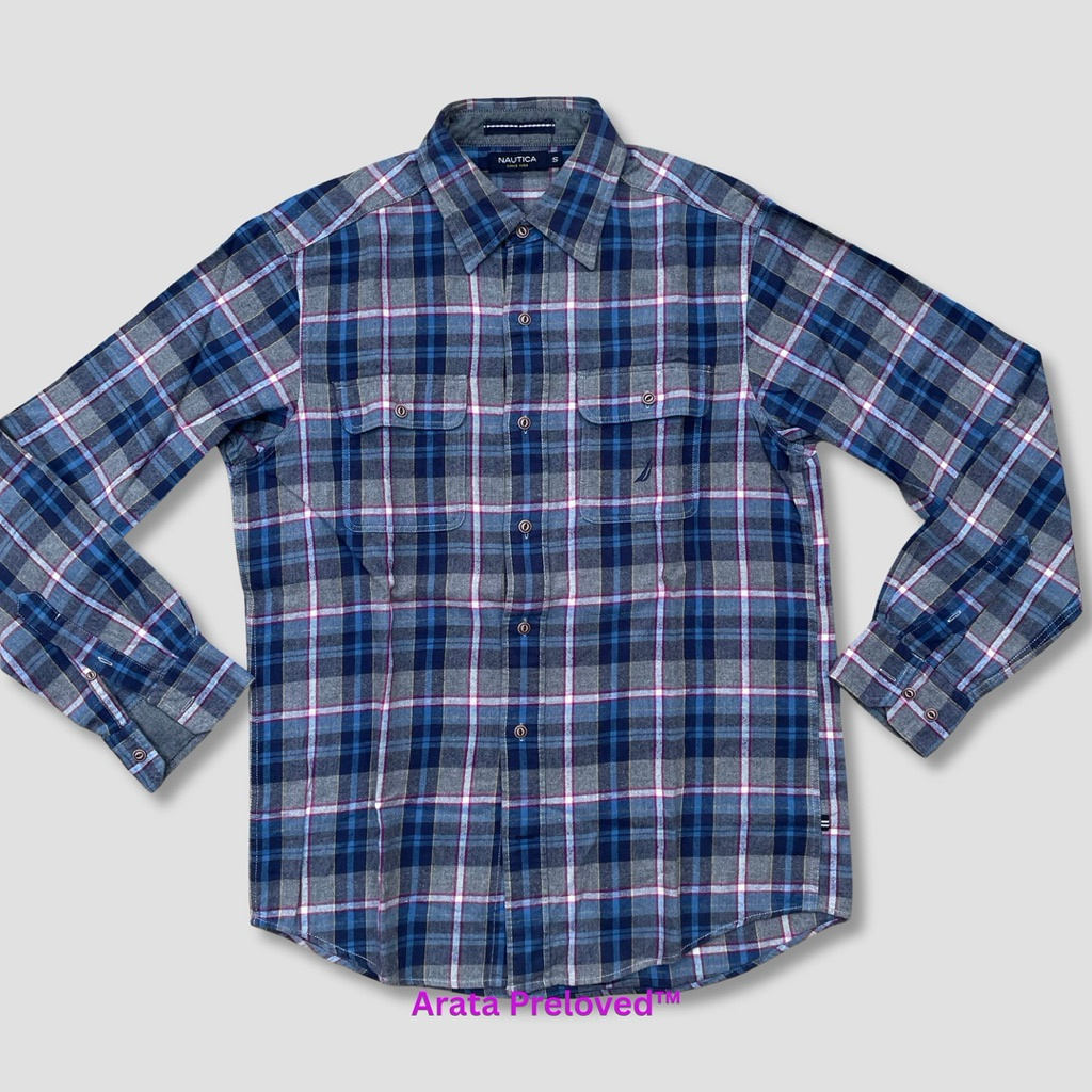 Kemeja Nautica Lengan Panjang Original