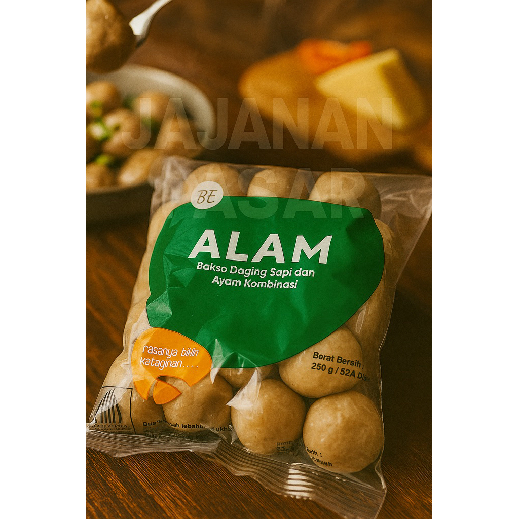 

Baso Alam Be Isi 25pcs - Baso Sapi Kenyal Enak