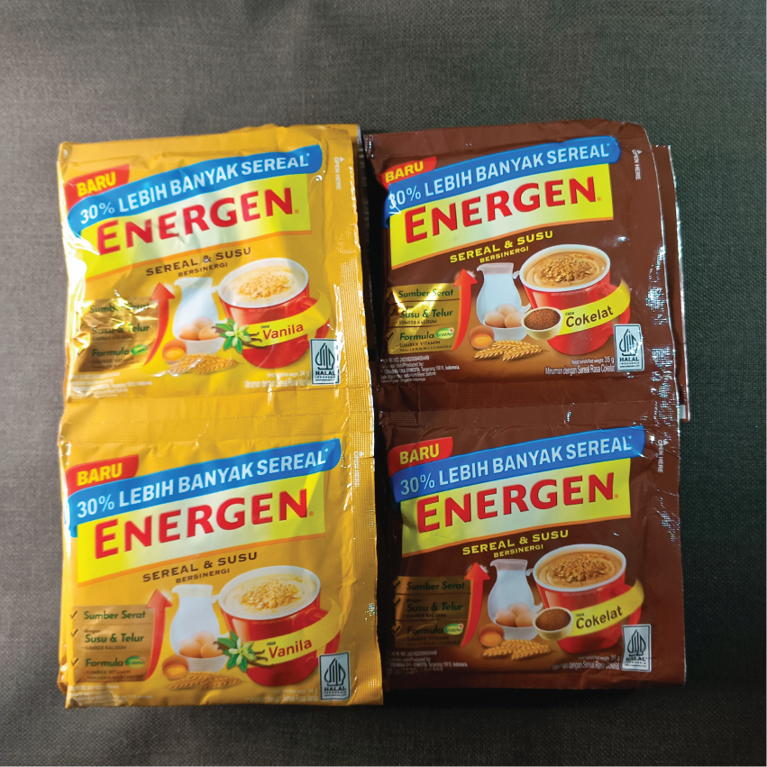 

Energen Sereal & Susu 35g – Minuman Bubuk Bergizi | Lebih Banyak Sereal & Vitamin Lengkap