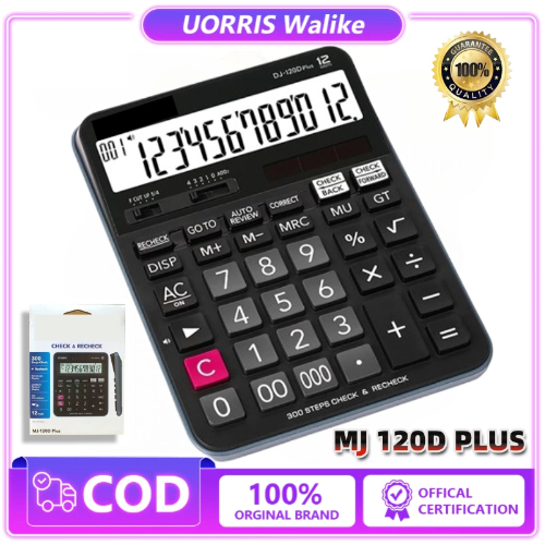 

【COD STOCK 】Kalkulator Scientific DJ-120D PLUS/MJ-120D PLUS Kalkulator Meja Check Correct 100% asli