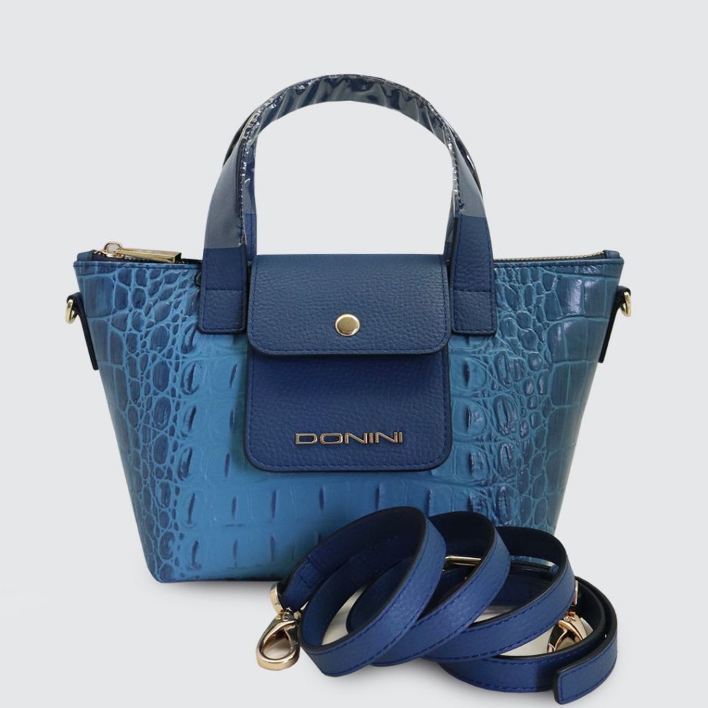 cavello mini croco blue