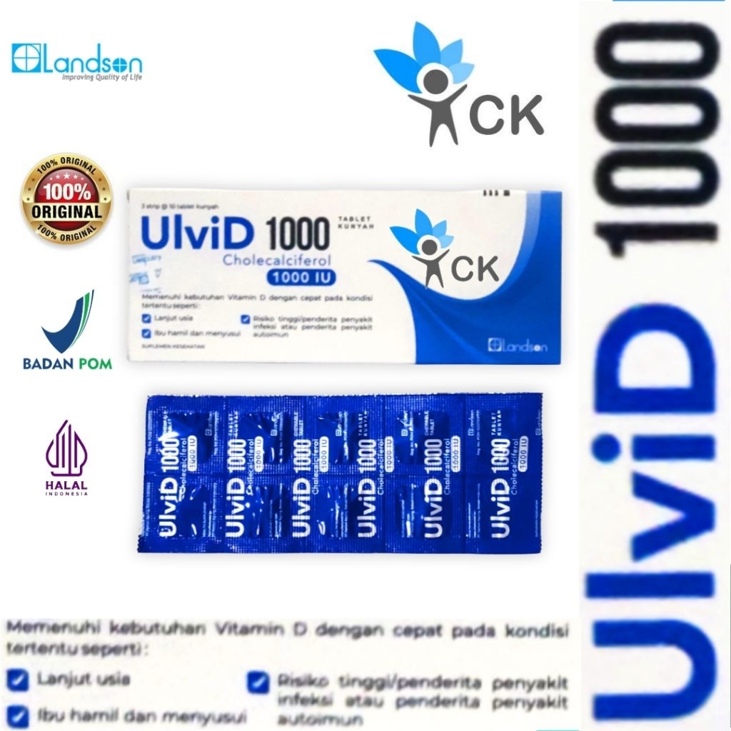 ULVID 1000 - suplemen vitamin d3 1000