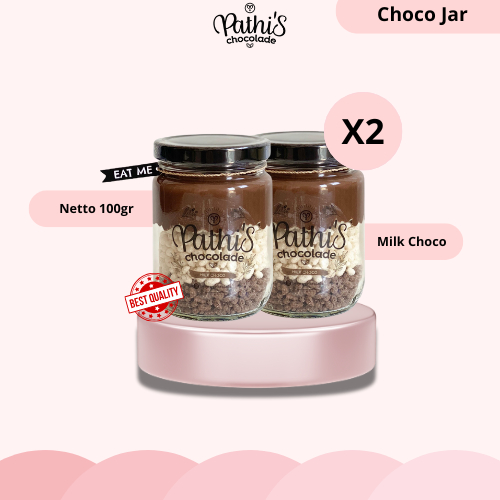 

(2pcs) MILK CHOCO - Pathis Chocolade Chocolate In Jar / Choco Jar Crunchy