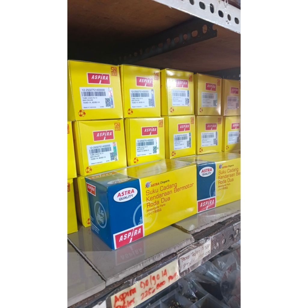 BAN DALAM ASPIRA UKURAN 80/90-14, 90/80-14