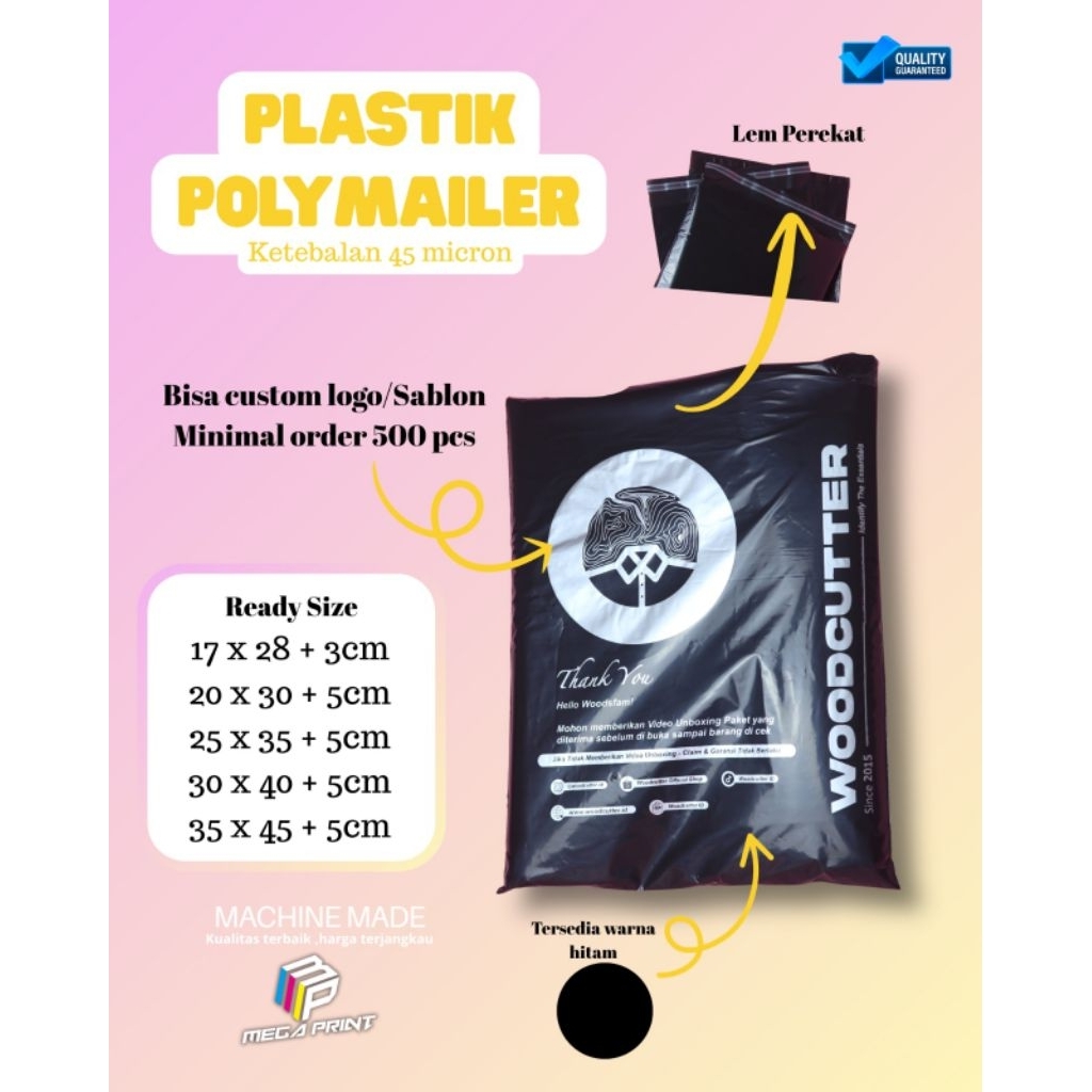 plastik polymailer custom sablon