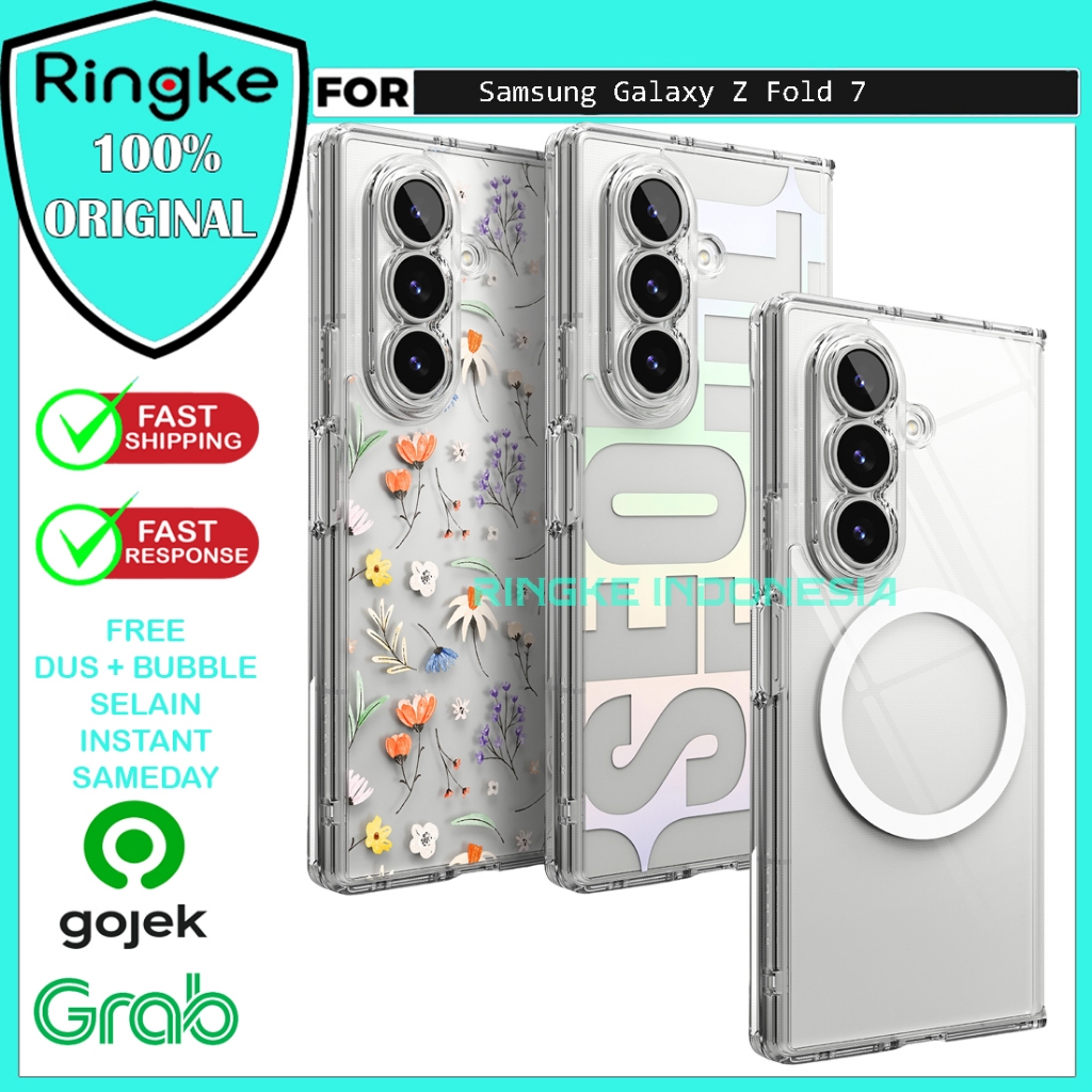 Case Samsung Galaxy Z Fold 7 Fold7 Ringke Fusion Hybrid Magnetic MagSafe Ultra Thin Casing