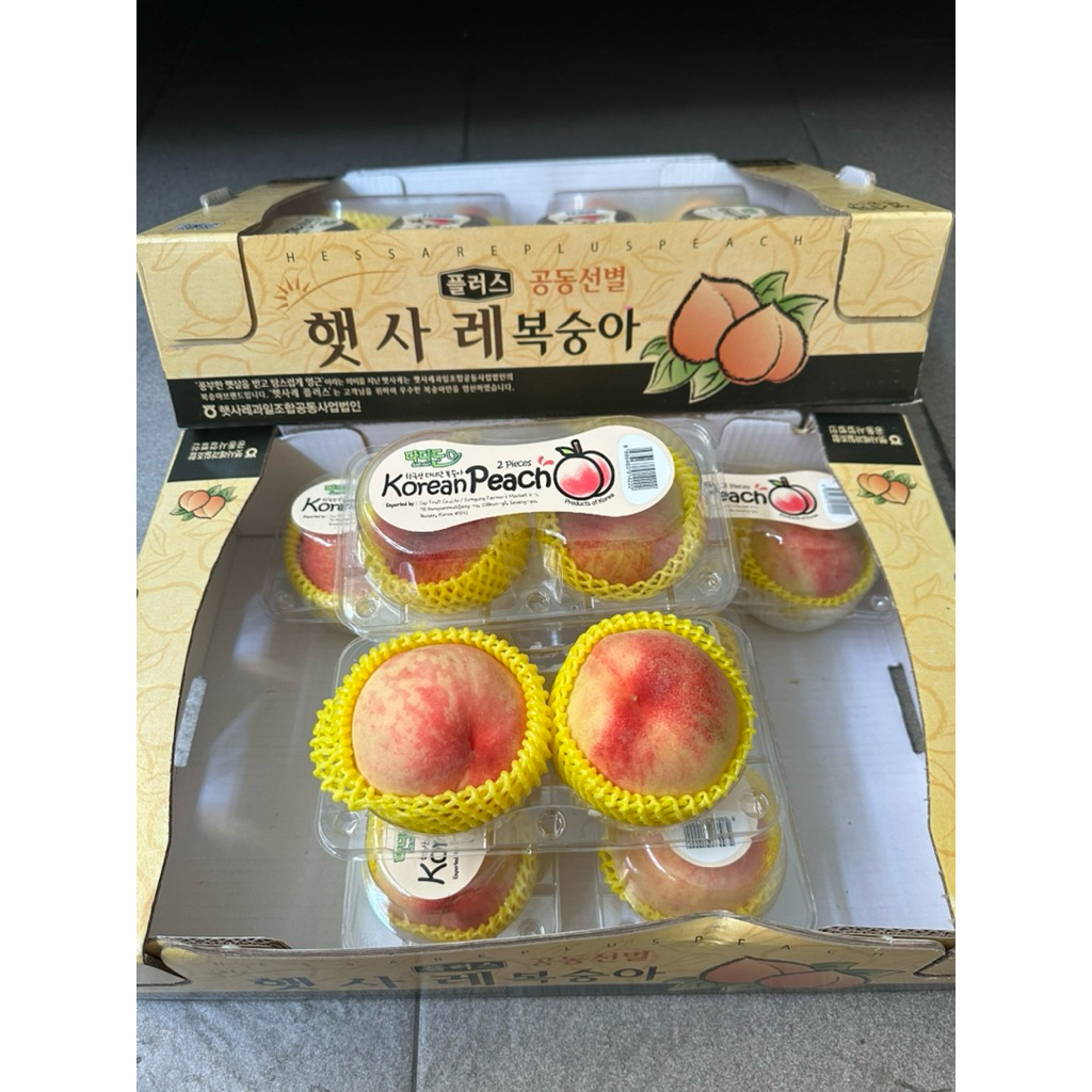 

Buah Peach White Korea 1 Dus (Isi : 6 Pack) Fresh Import