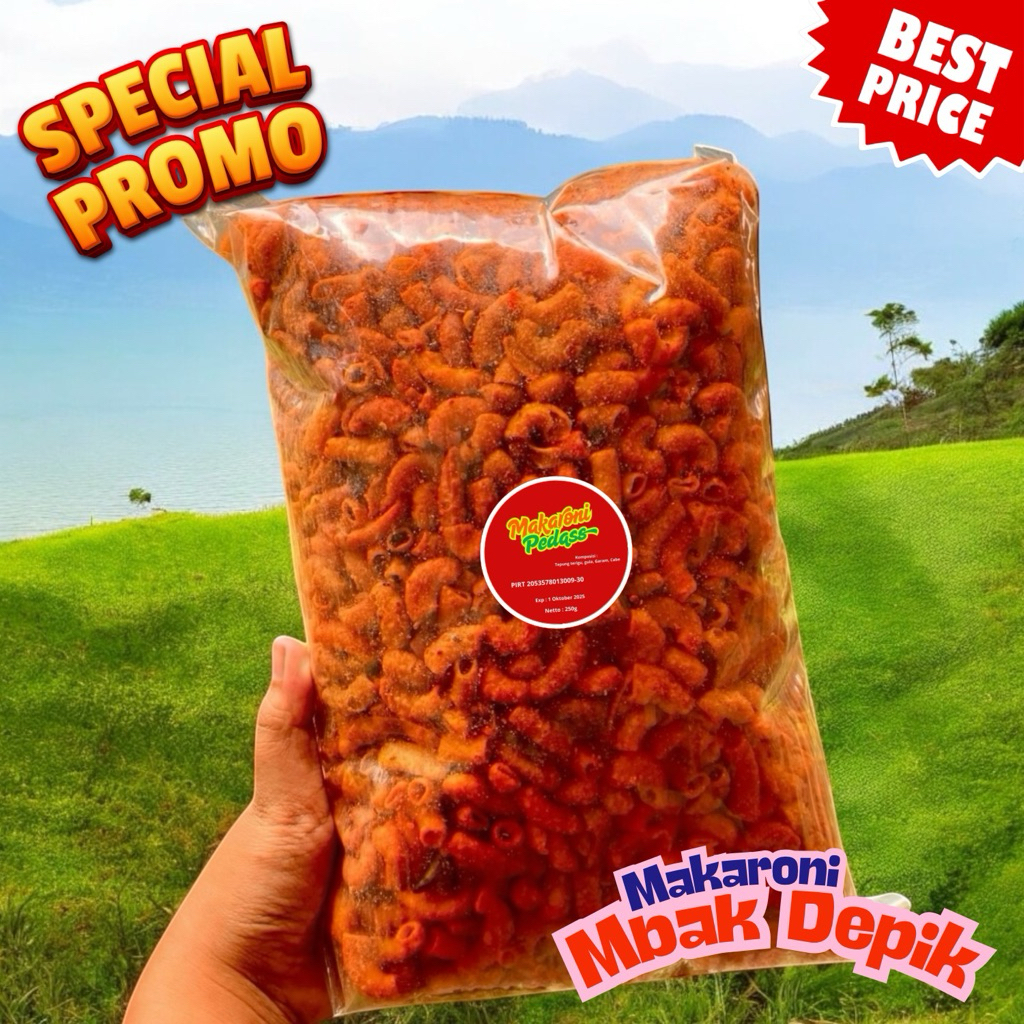 

Makaroni Super Pedas 250g Khas Surabaya – Bikin Nagih!