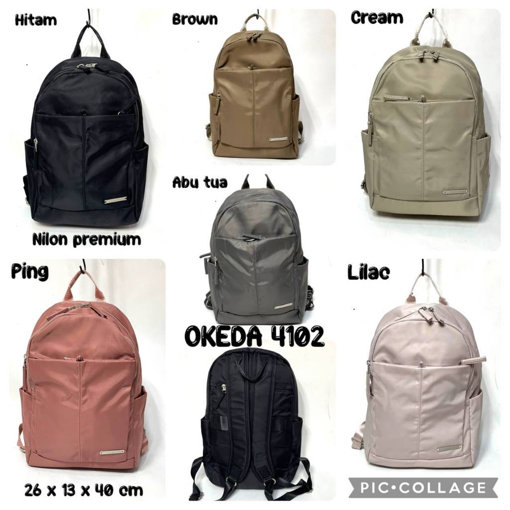 Okeda 4102 - Tas Ransel Unisex Cewek Cowok