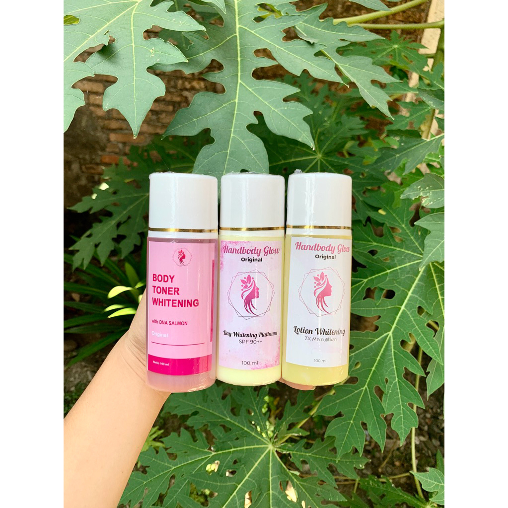 Hb glow malam+Hb glow siang+Toner badan