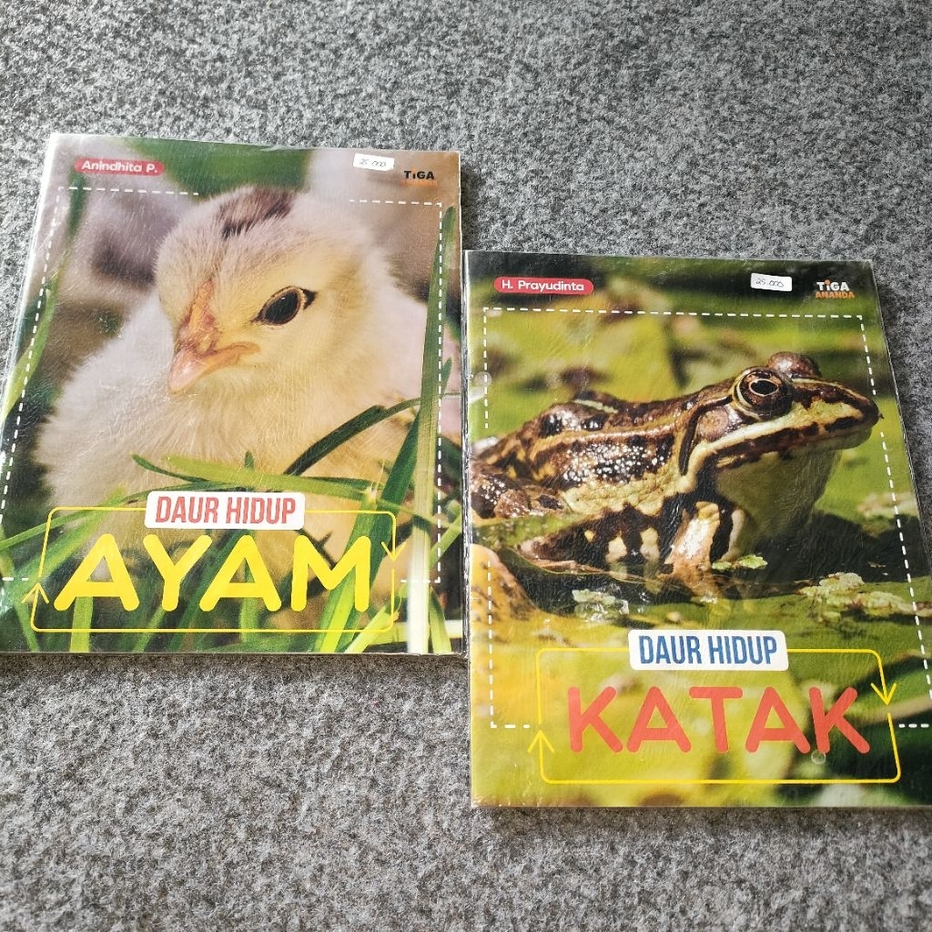 BUKU ENSIKLOPEDIA UNTUK ANAK SEKOLAH - DAUR HIDUP AYAM - DAUR HIDUP KATAK (TIGA ANANDA)