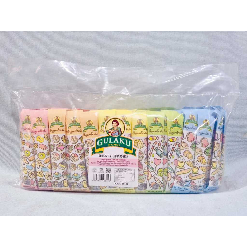 

Gulaku Sugar Sticks (1 Pack isi 125 Sachet)