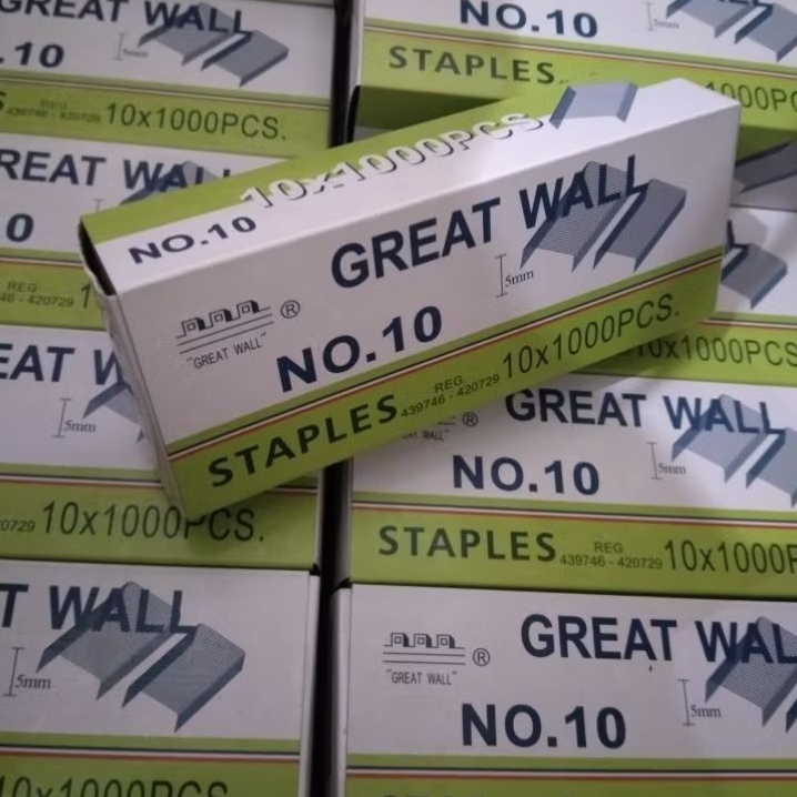 

ISI STAPLES GREDWAL KECIL NO. 10 PERPACK(10 Kotak)