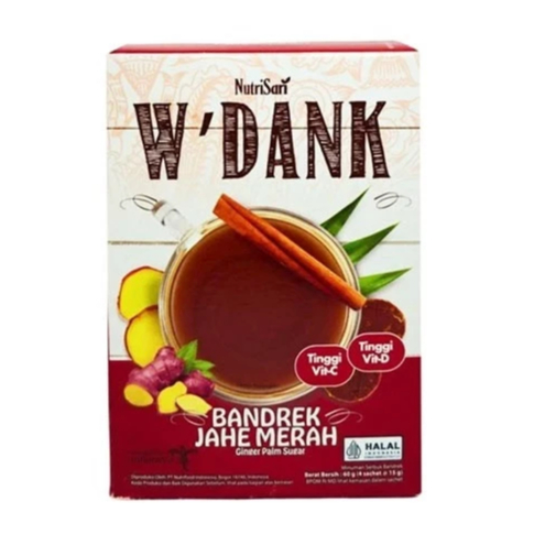 

[Belanja 25.000 Baru Diproses] Nutrisari W'Dank Bandrek Jahe Merah 15gr x 4 pcs