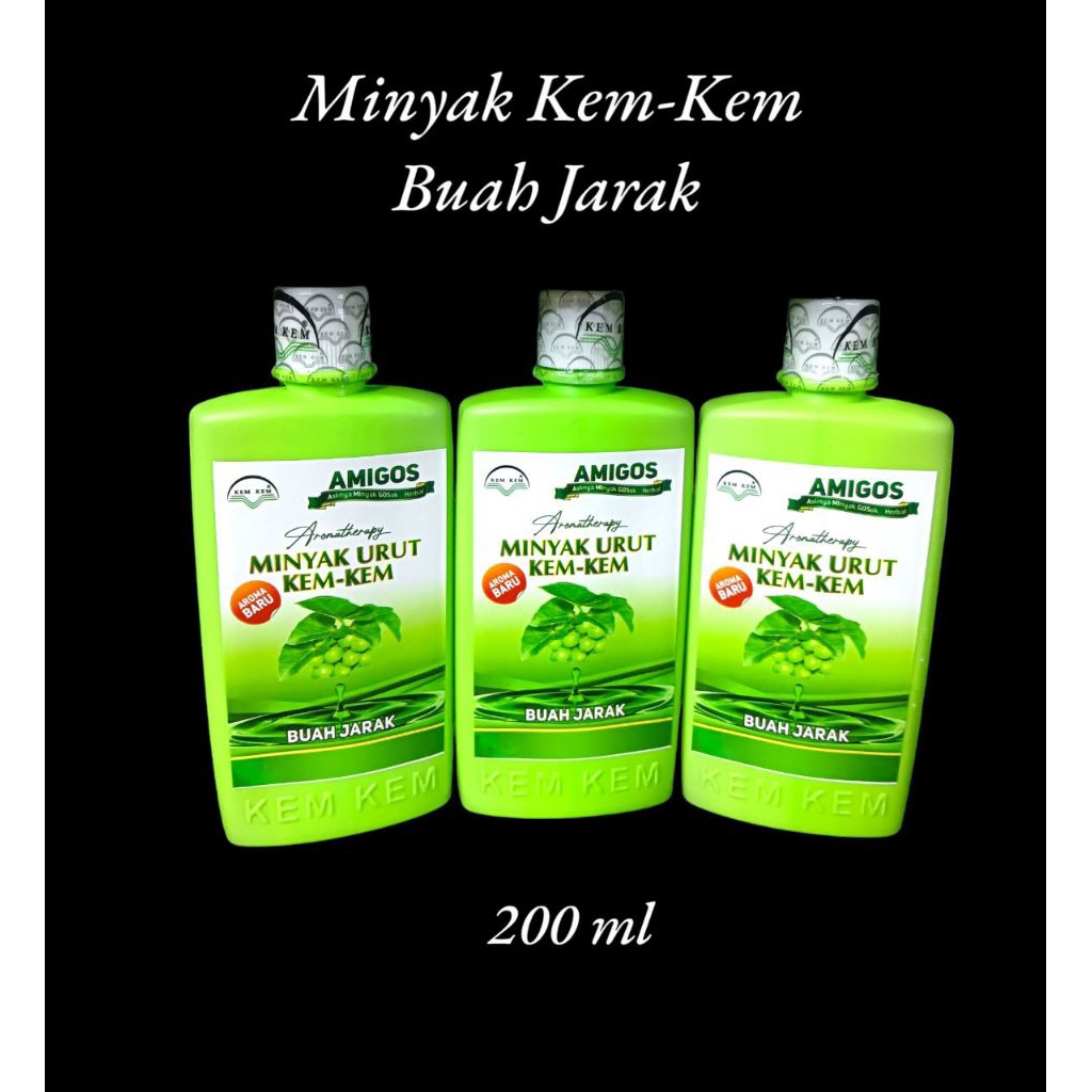 

minyak kem-kem cap buah jarak 200ml
