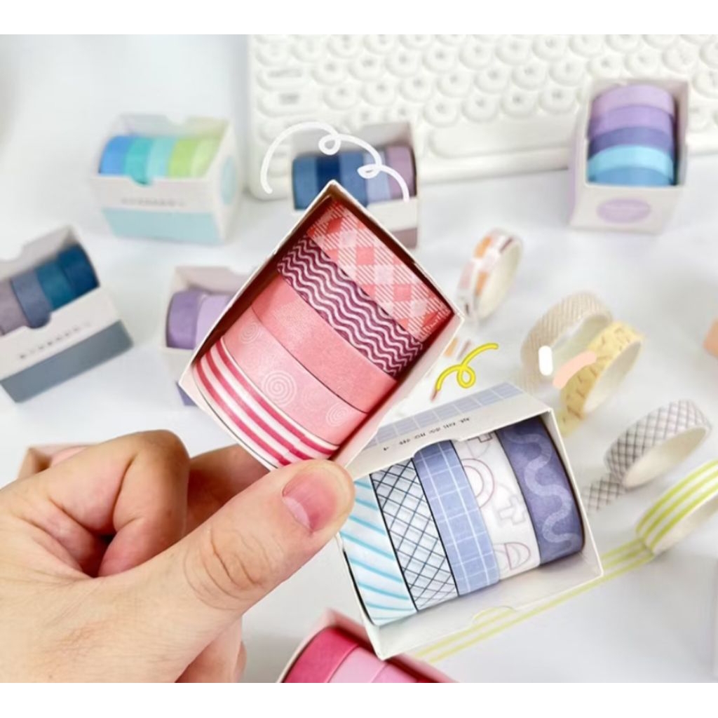 

WASHI TAPE MASKING TAPE DIY SCRAPBOOK SELOTIP LABEL JOURNAL