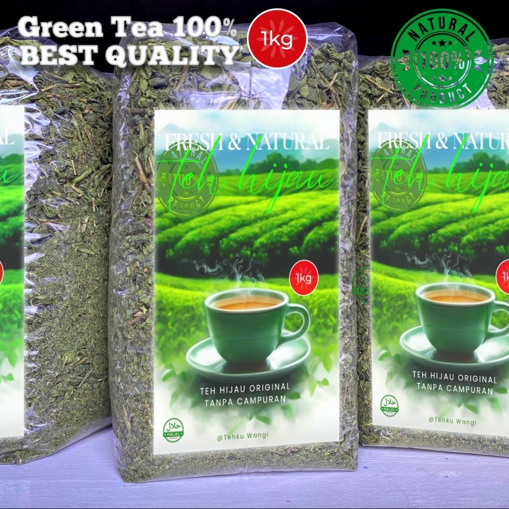 

Teh Hijau Asli 1kg | Curah Tanpa Campuran | Green Tea Original | aromatic Legit