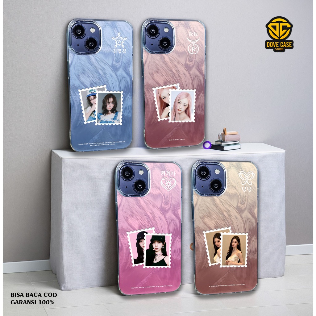 CASE KPOP AESPA FEATHER HP IPHONE 11 PRO 12  PRO 13 PRO 14 PRO 15  PRO 16 PRO PRO MAX 7 8 14 15 PLUS